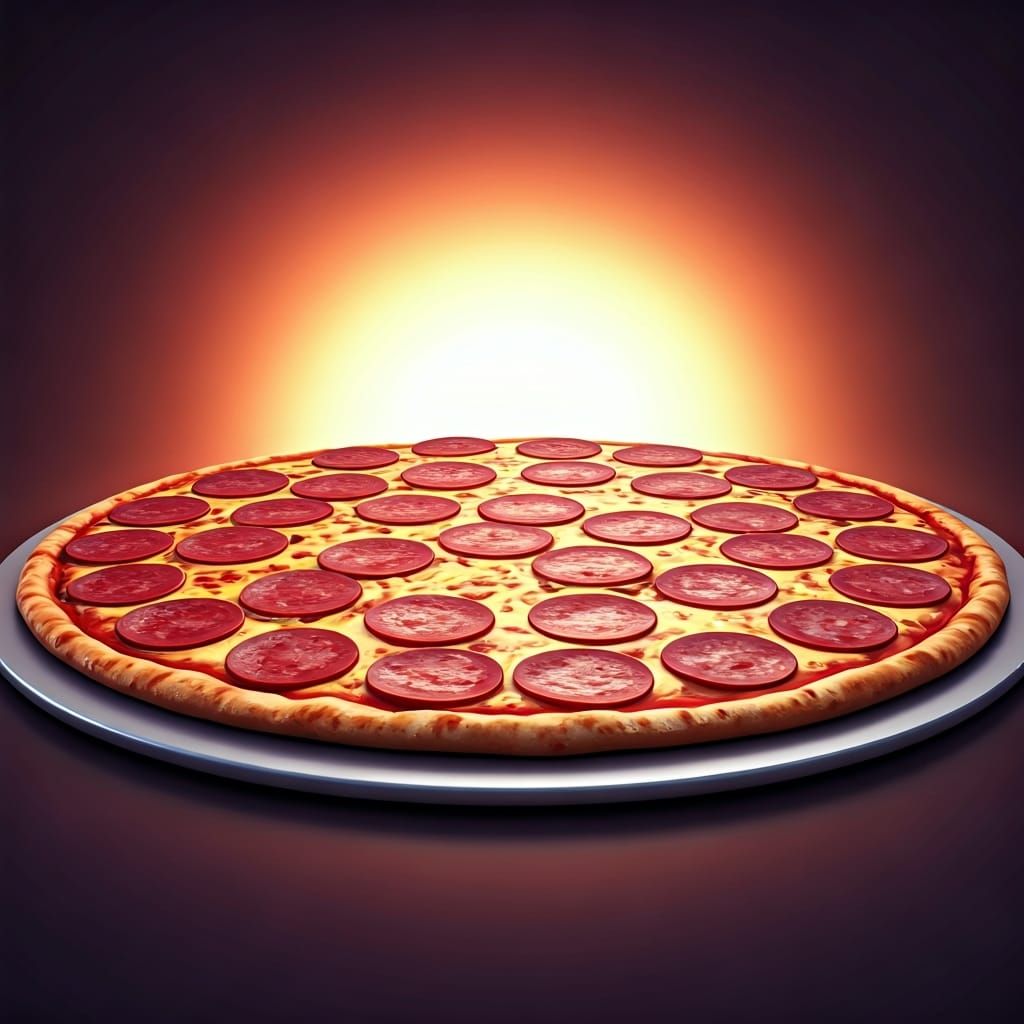 A Large Plate of Pizza, Pixar Style