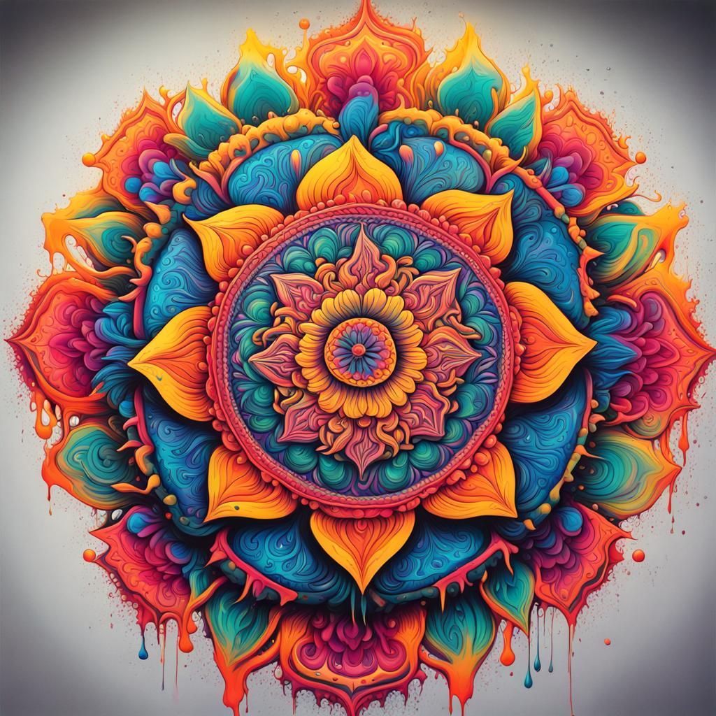 Mandala dripping