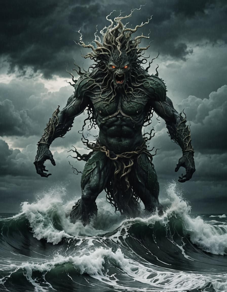 Fomorian Rising From the Sea