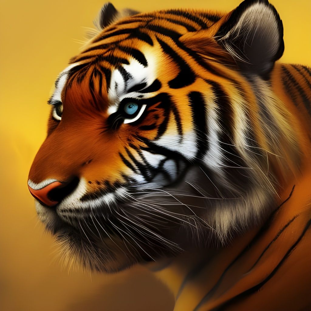 Hyperdetailed Portrait of a Tiger King