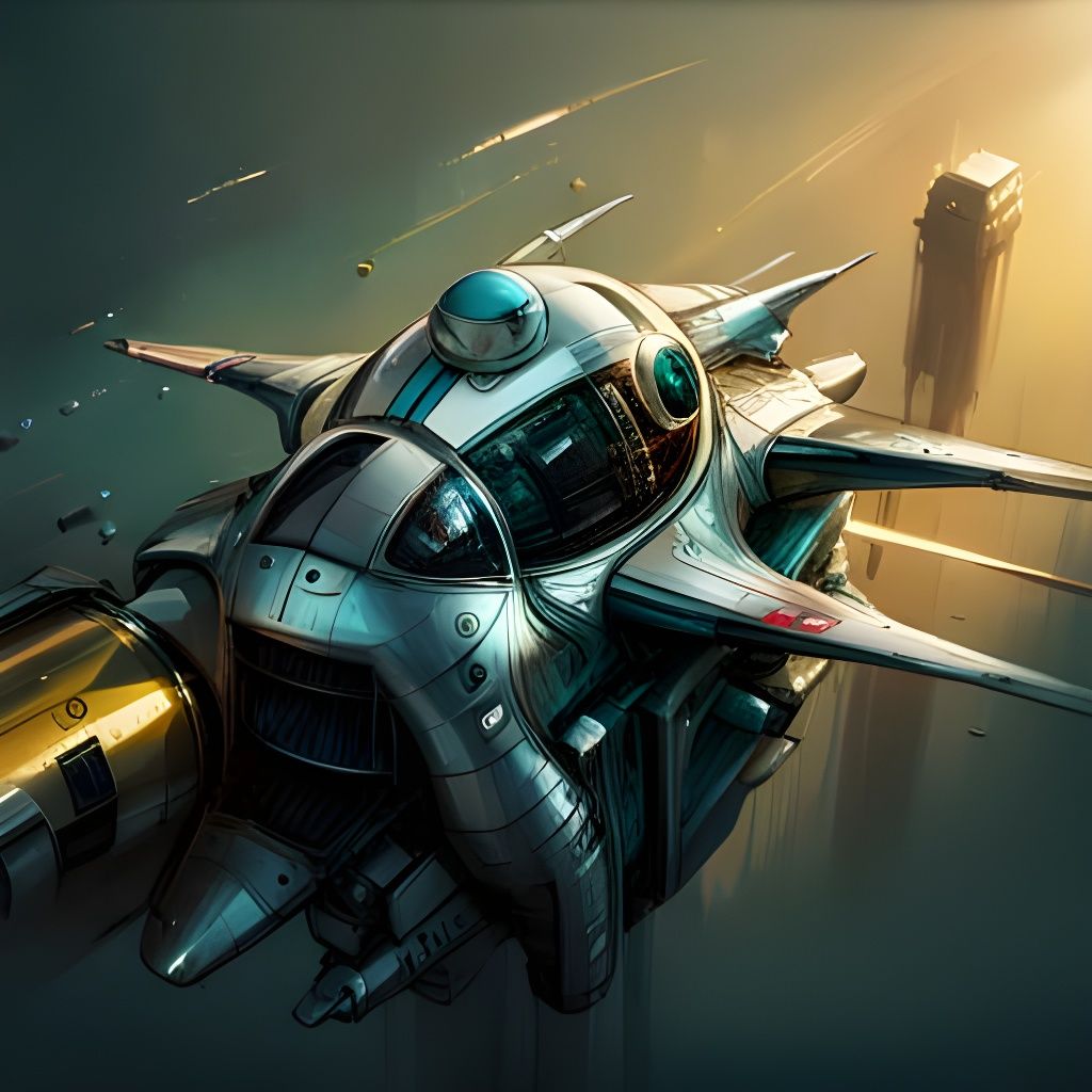 Titanium Formula 1 Starship: Speedpaint Fine Art