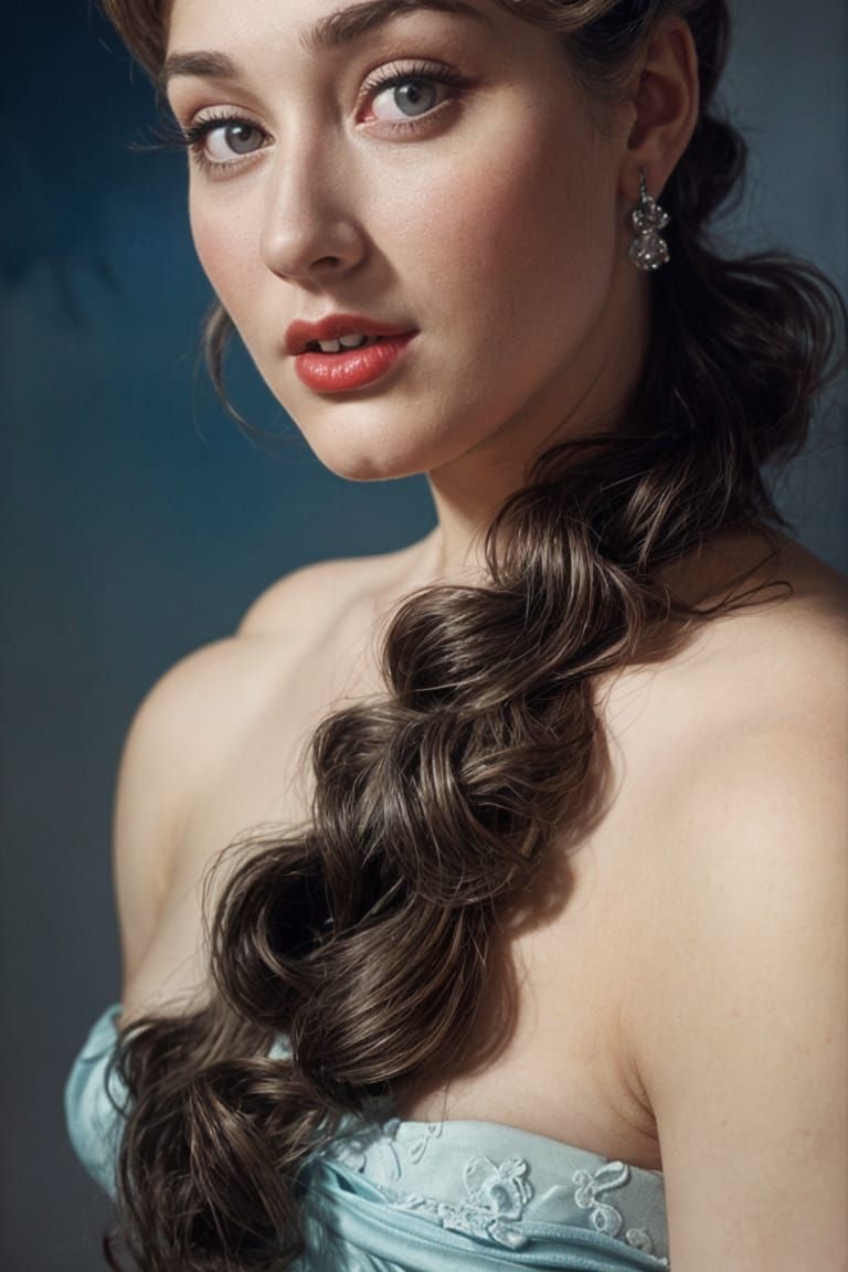 A beautiful young woman from the 1950s