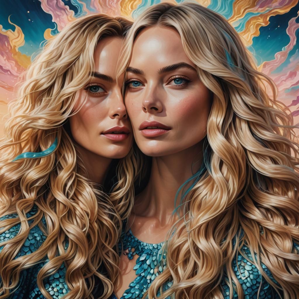 Dreamlike Portrait in Surrealist Style