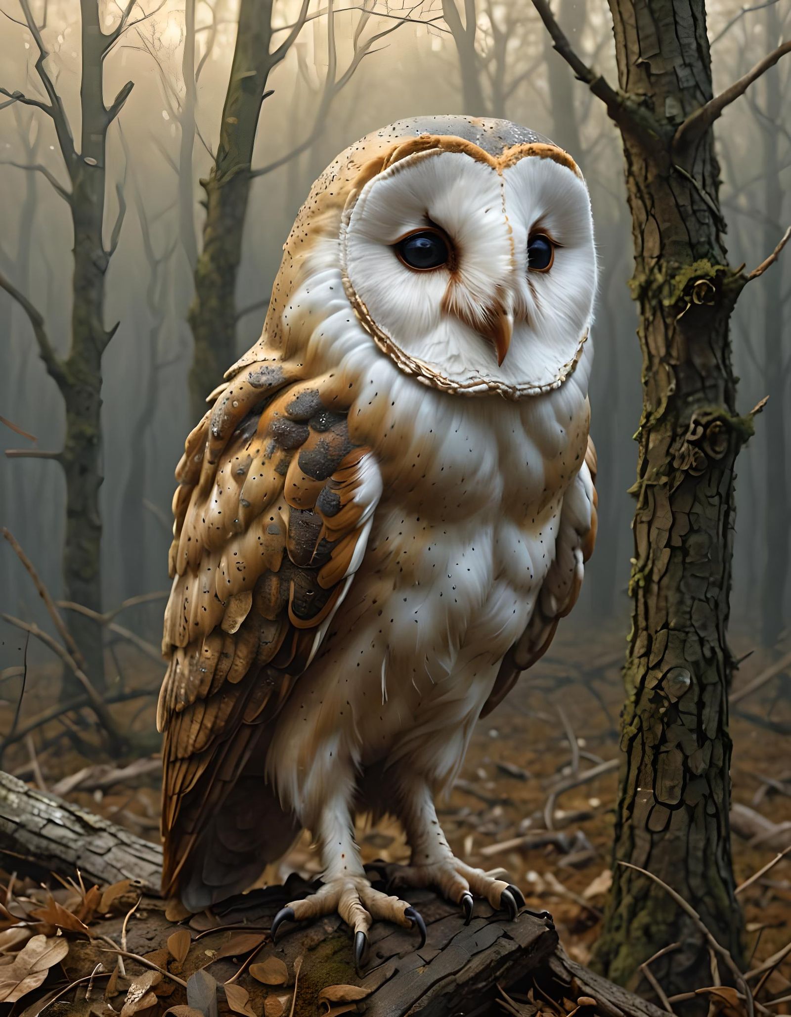 A barn owl.