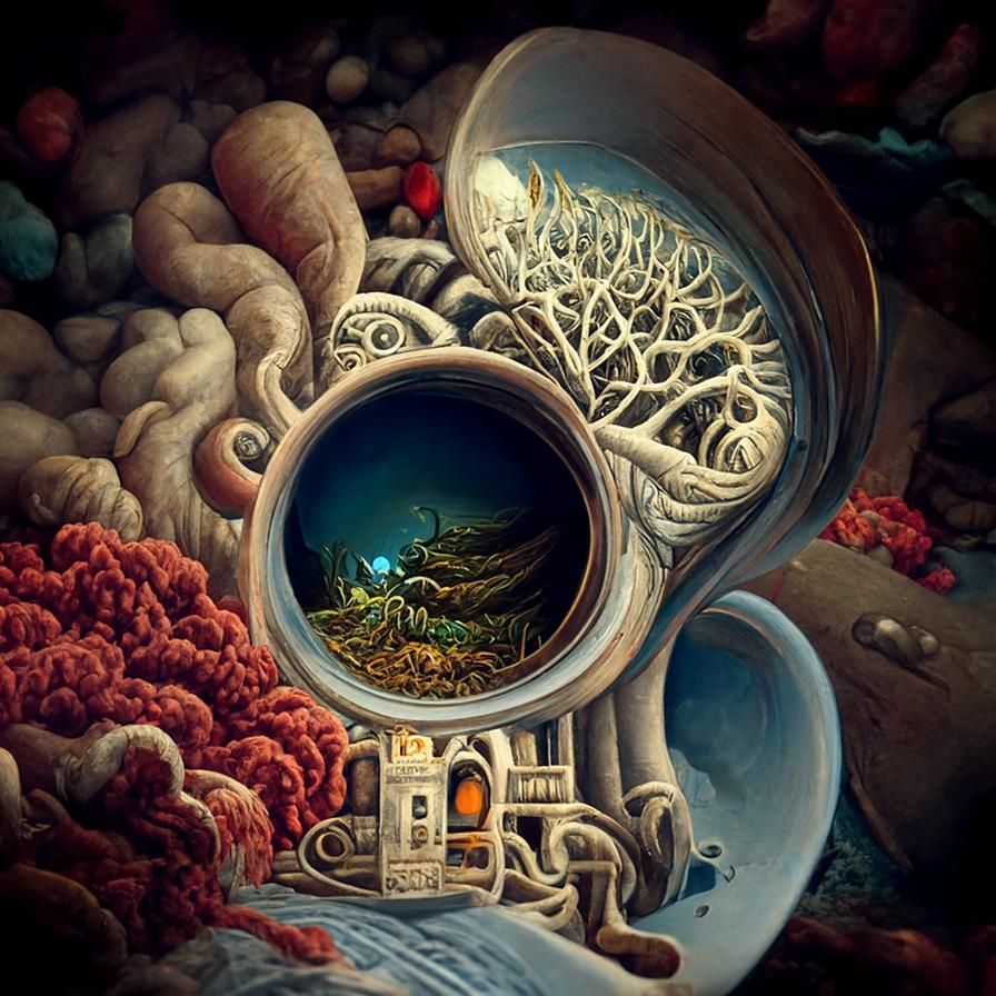 Psychedelic Philosophical Symbolism Painting in 8K