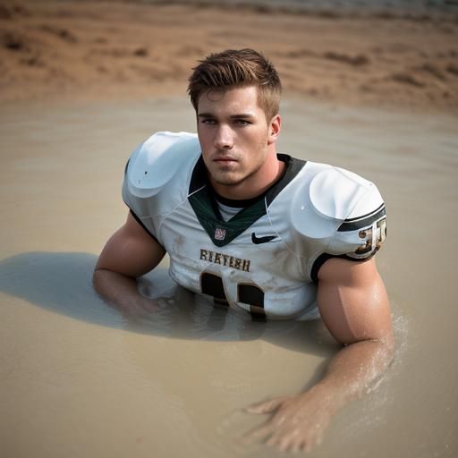 American Football Player Sinking in Quicksand: Professional ...