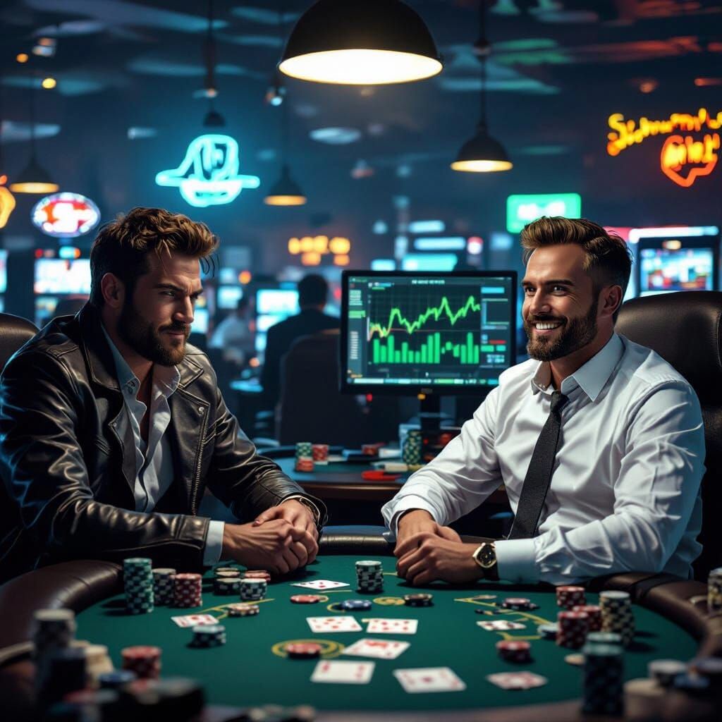 Gambler vs Trader: A Photorealistic Study in Contrasts