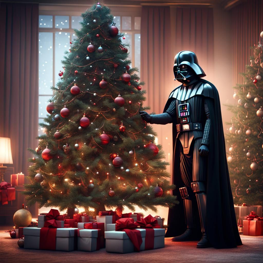 Darth Vader's Christmas: Detailed Fantasy Concept Art
