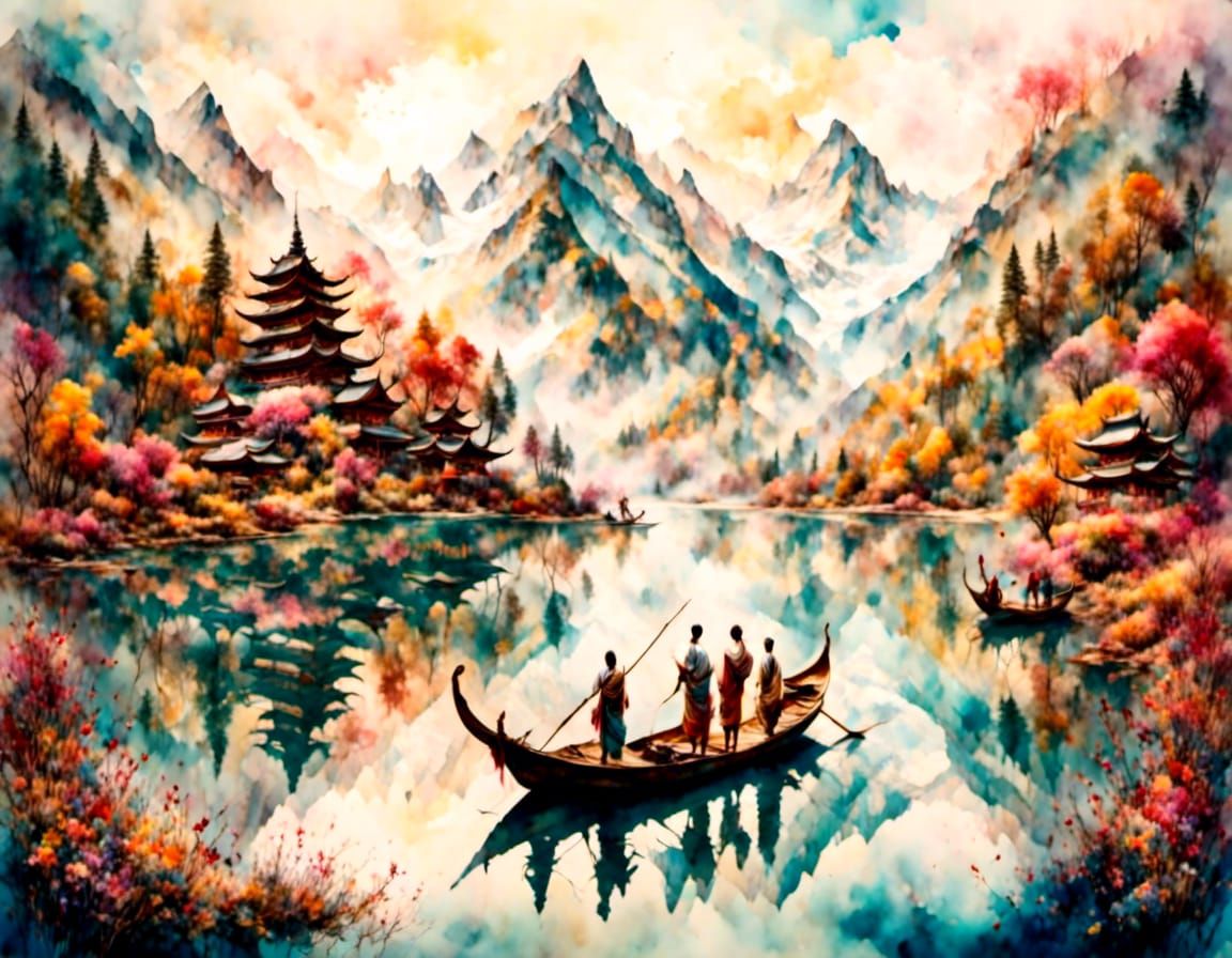 Polychromatic Floral World of Peace