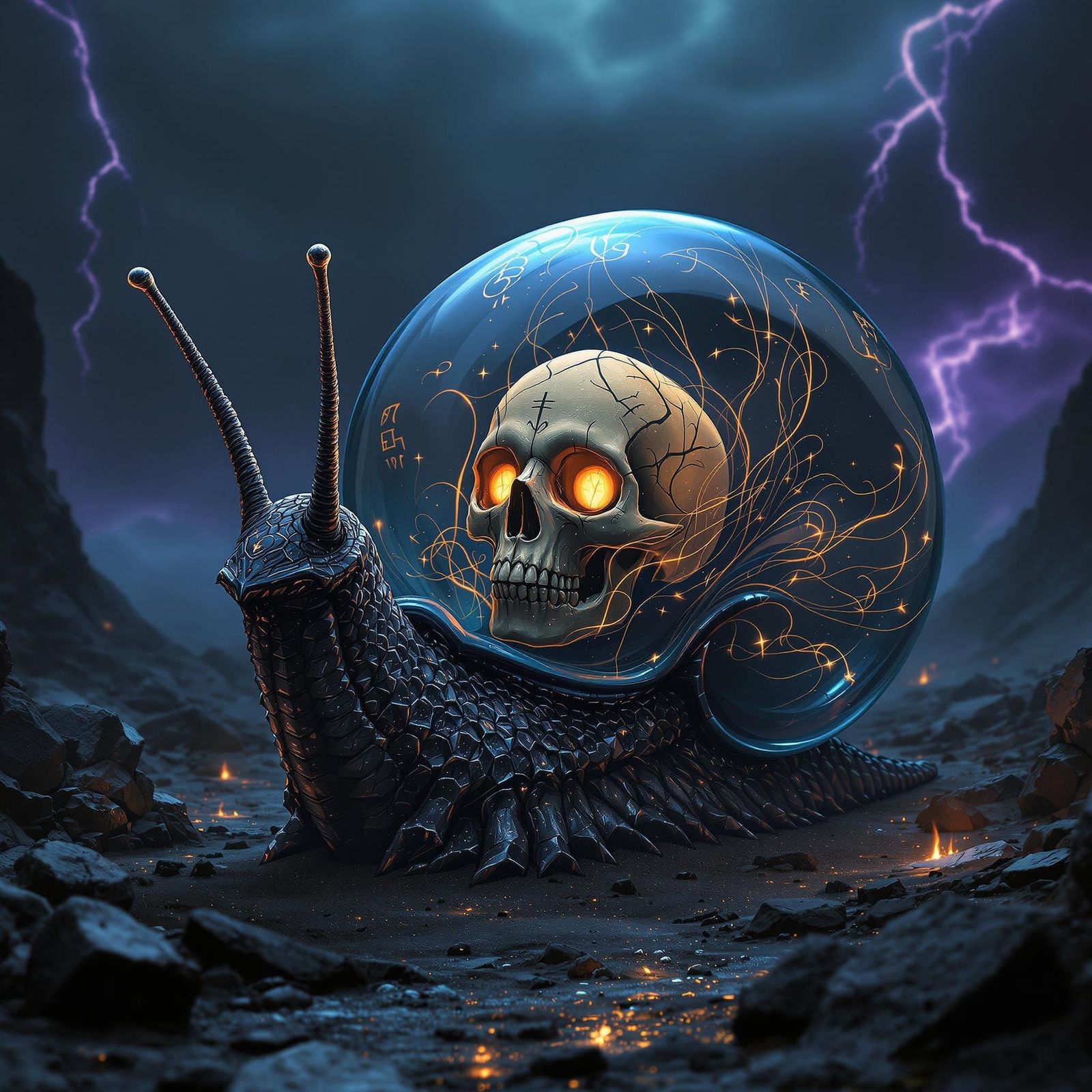 Necromancer snail