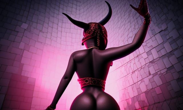 Queen of Darkness: Hyperrealistic Evilpunk Portrait