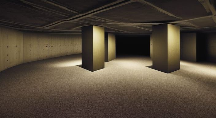 Surreal Underground Liminal Dreamscape