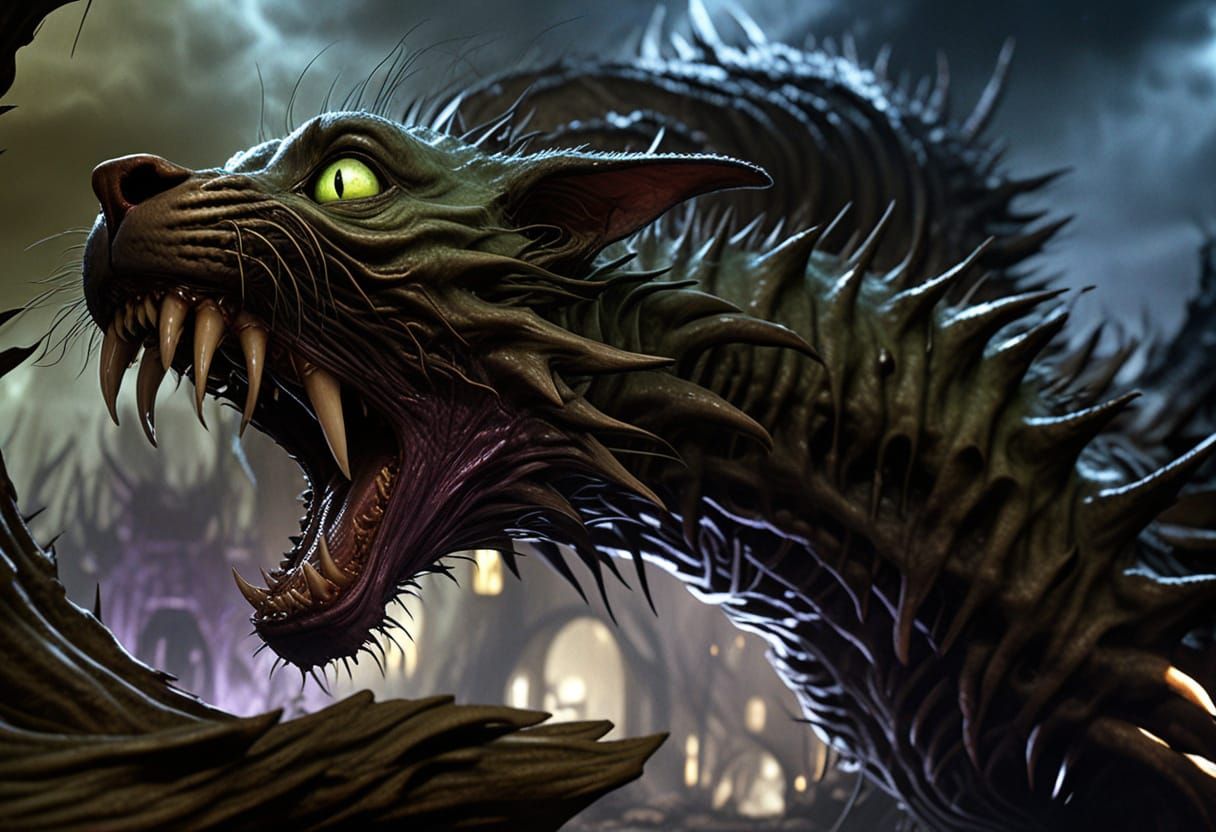 Surreal Feline Nightmare