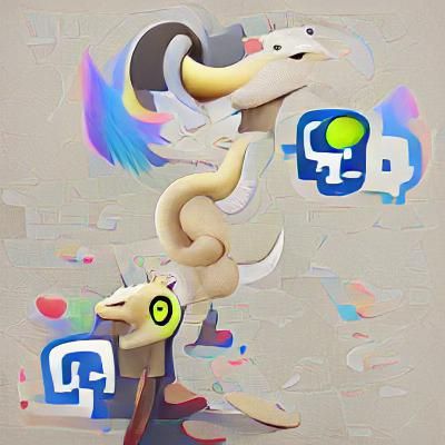 Simple Discord Logo on Plain Background