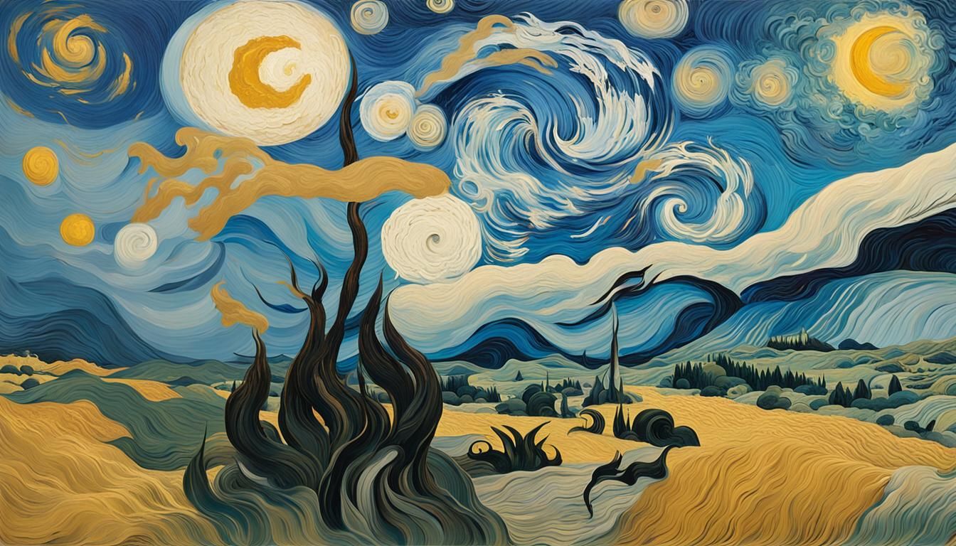 Celestial Expanse as Impasto Painting