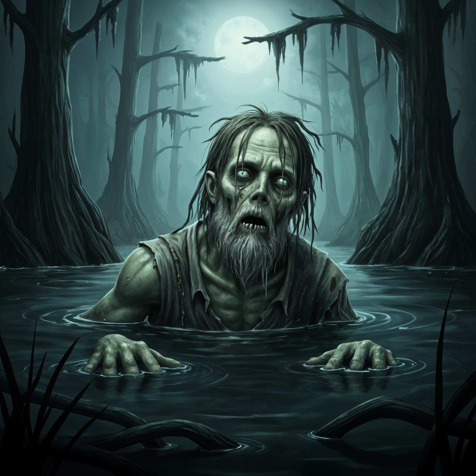 Drowned Zombie Creature for Dungeons and Dragons
