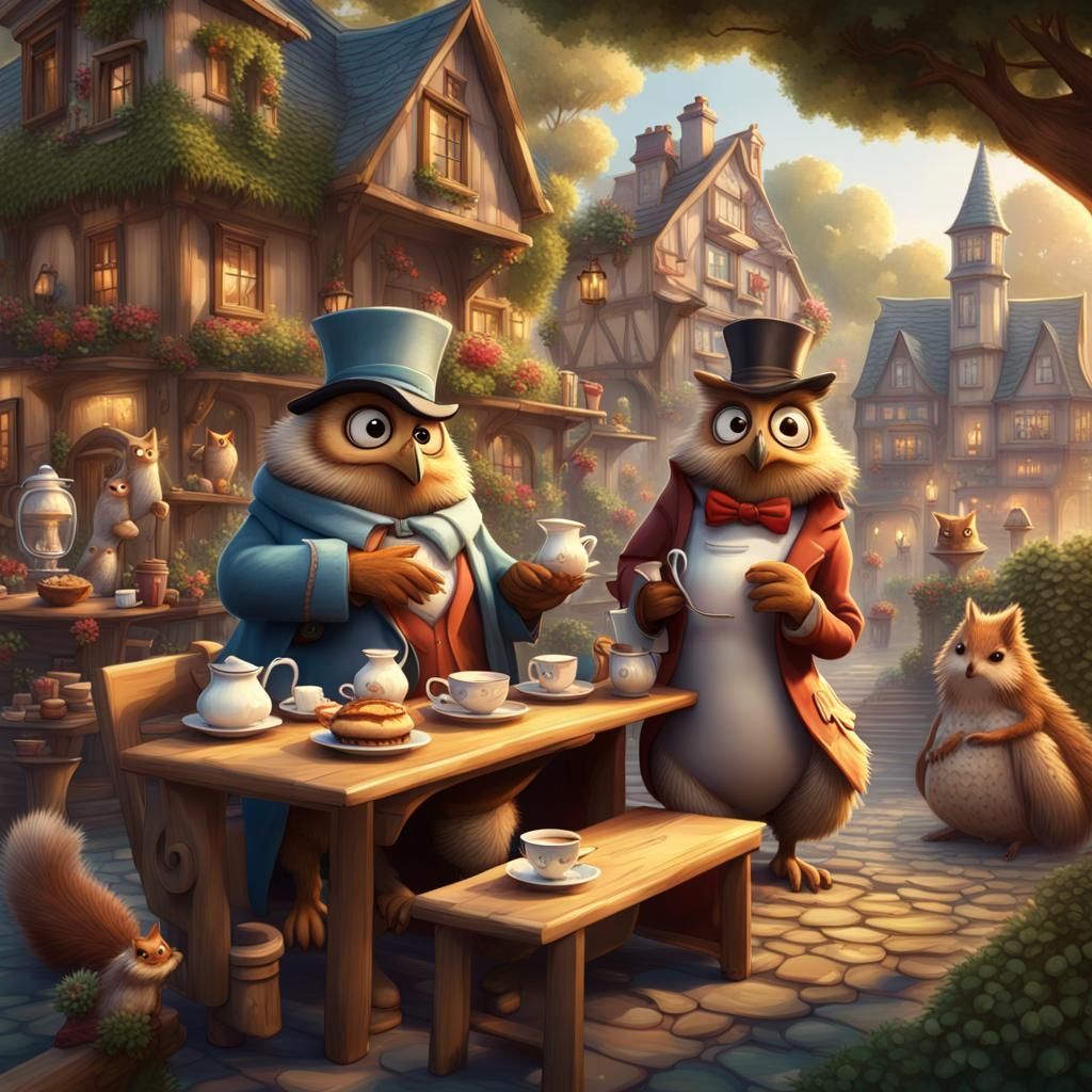 Enchanting Animal Tea Party in Storybook Town