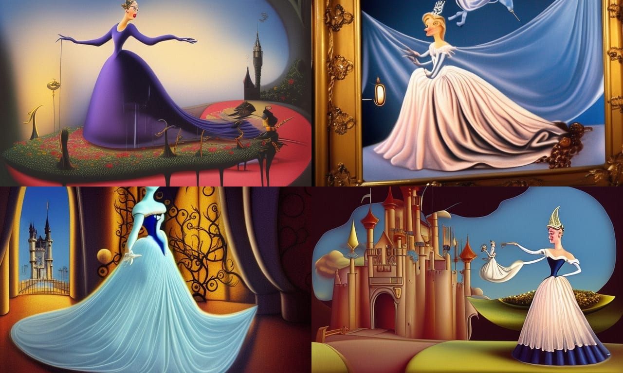Dali-esque Cinderella Surrealism: Midnight Castle