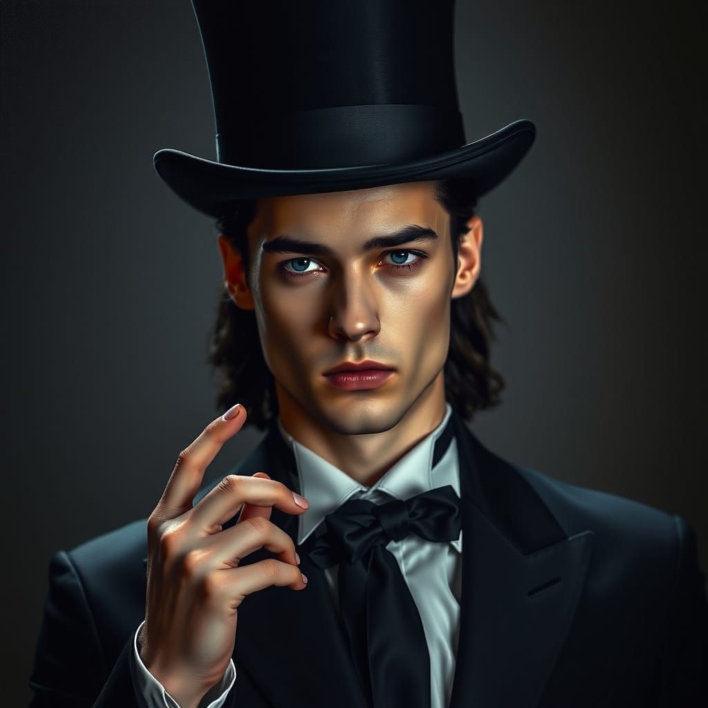 Ethereal Dark Fantasy Emperor in Ultra-Realistic Portrait