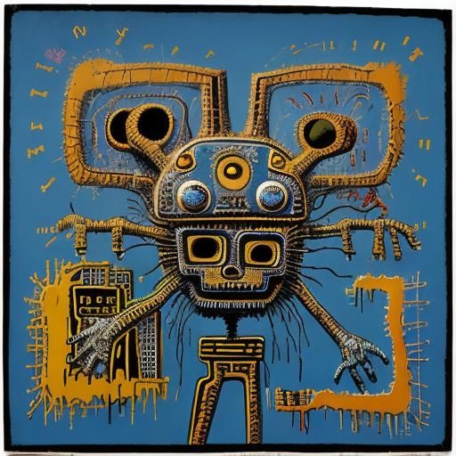 Surreal Robot in Oil on Canvas