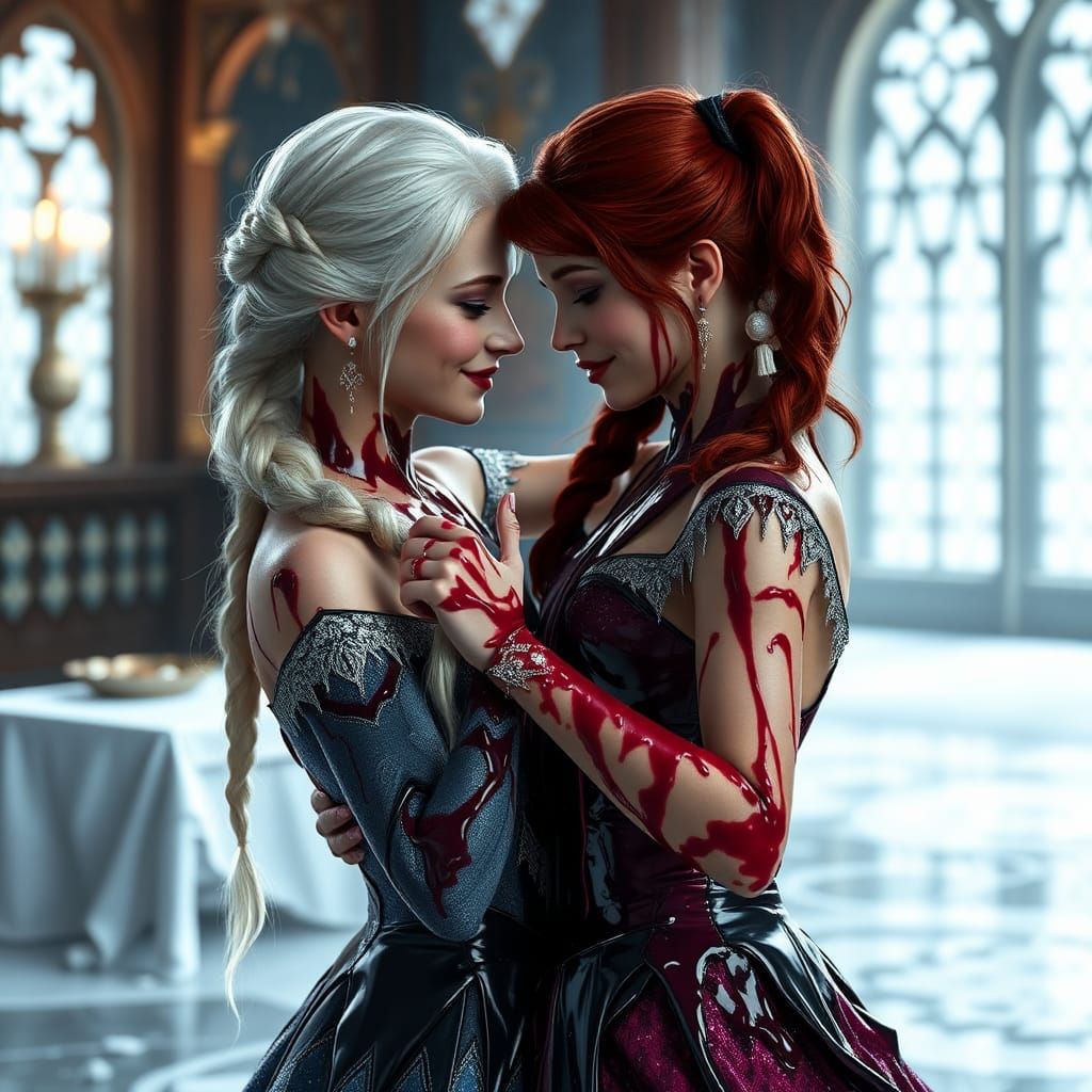 Icy Tango: Princesses Embrace a Dark Secret