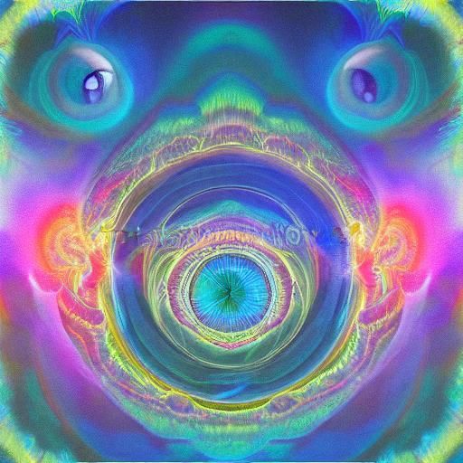 Lone Candle in Infinite Mirrors, Surreal Illustration