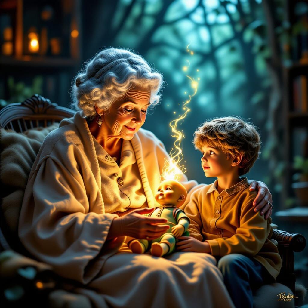 Magical Grandma Creates Lifelike Doll for Grandson