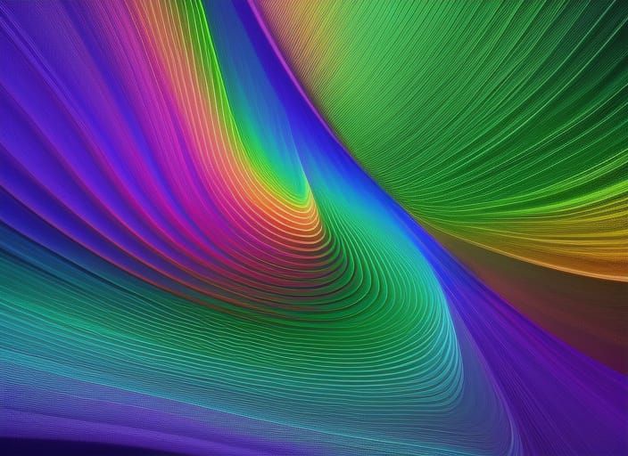 Ethereal Sound Waves in Radiant Color