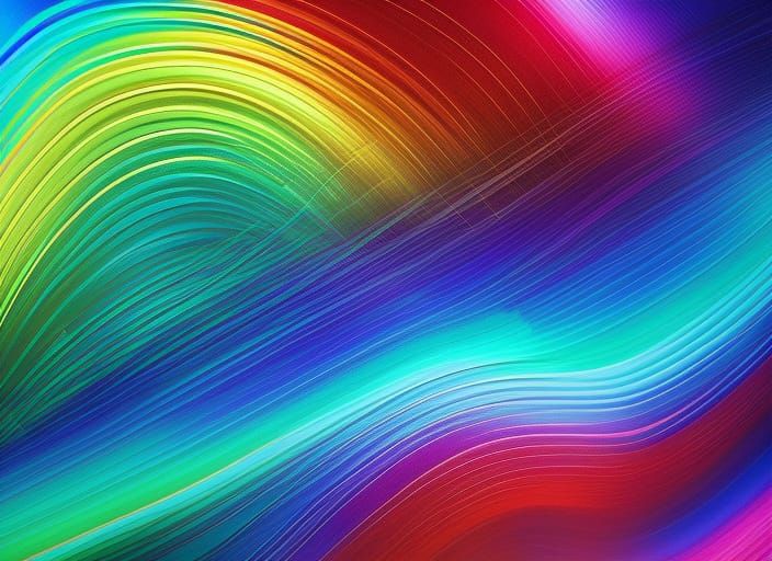 Colorful Sound Waves: Abstract Synesthesia Art