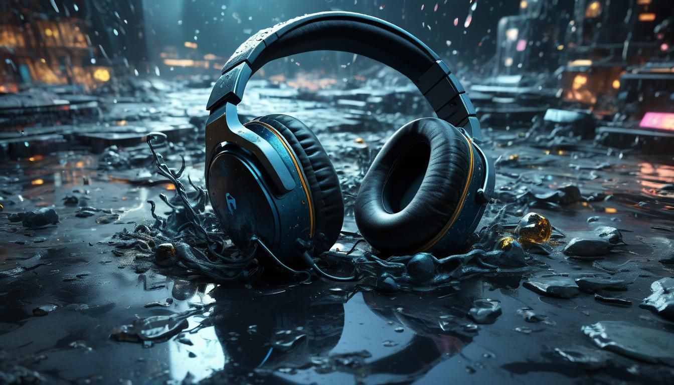 Euphoric Musician: Spacecore Splash Art in 8K