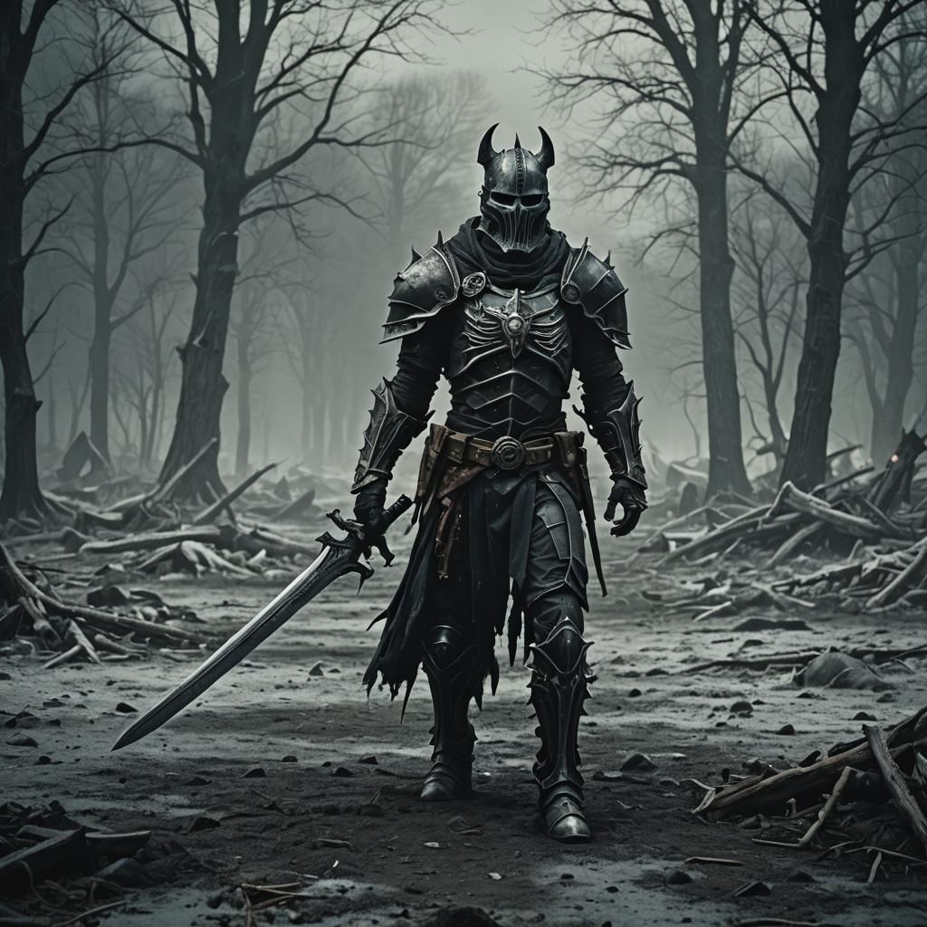 Cinematic Death Knight on Skeletal Horse