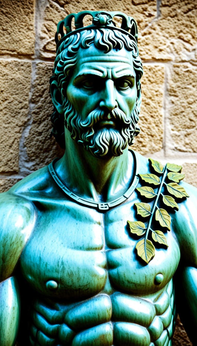 Ancient Greek God Dionysus in Epic Style