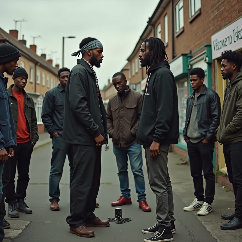 Gritty UK Rap Artist in Urban London Scene