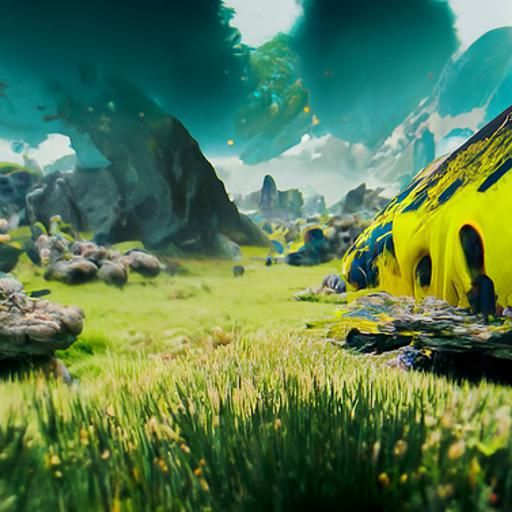 Fantastical Open Space in Detailed Matte Painting