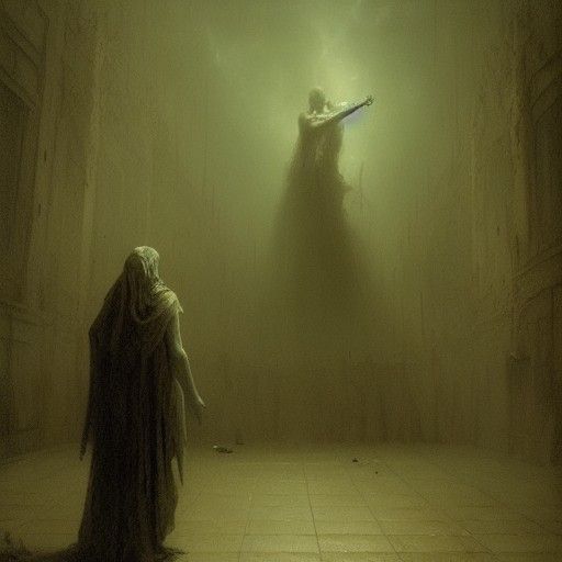 Humorous Horror Image in Doré Style