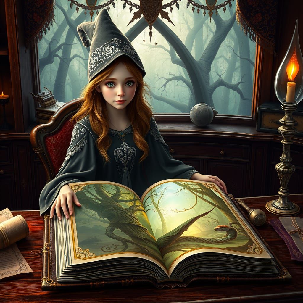 Enchanted Tome Reveals Mystical Forest