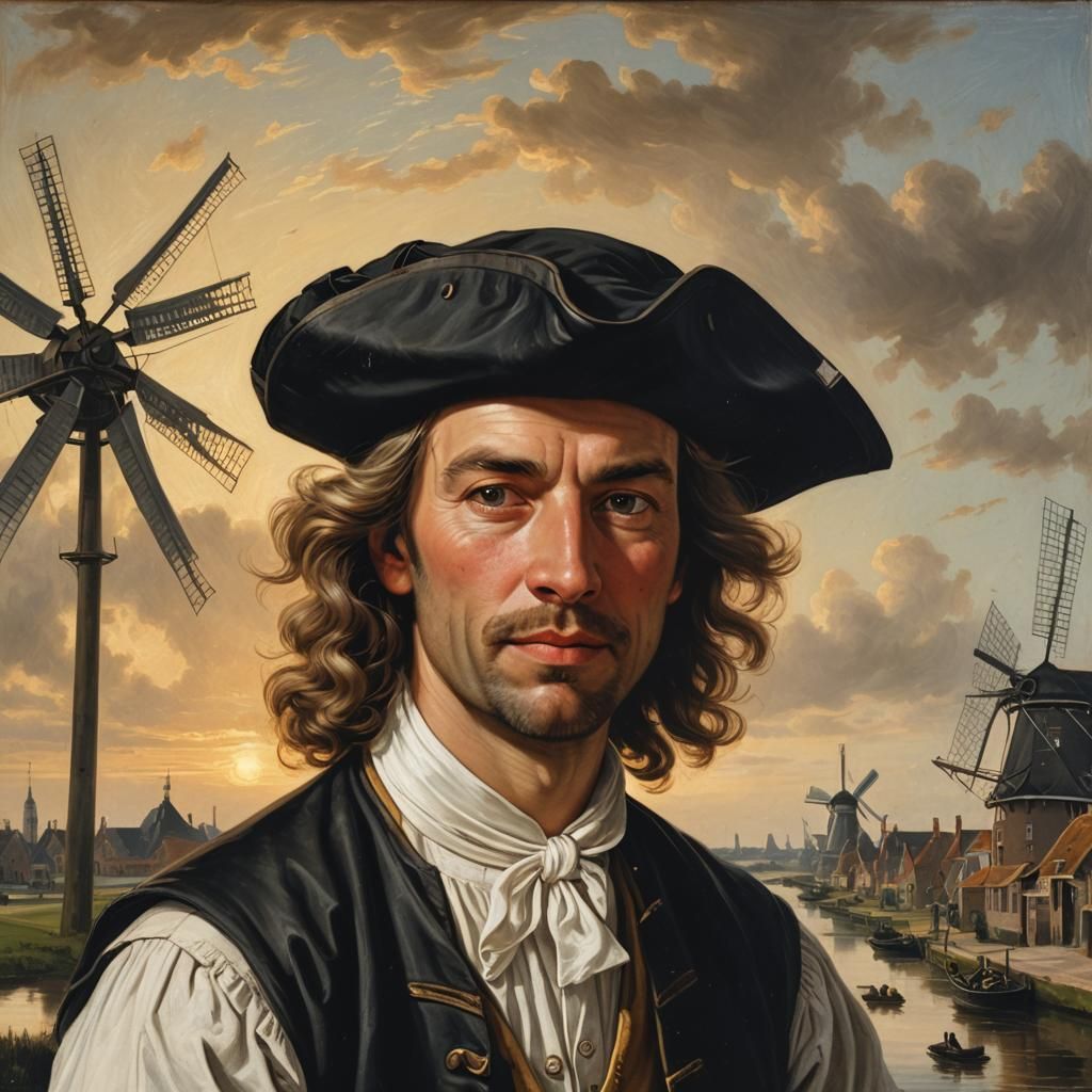 Dutch Golden Age Portrait of a Man in Traditional Attire