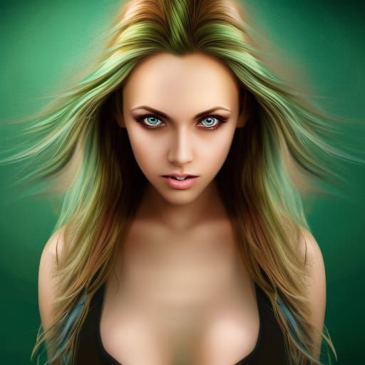 Detailed Portrait of a Pretty Blonde Woman