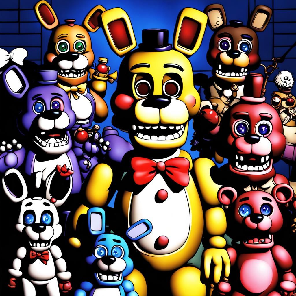 Stylized Anime Characters in Manga Key Visual Style