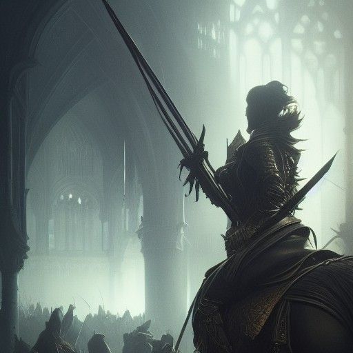 Gothic Knight Concept Art in 8K Resolution