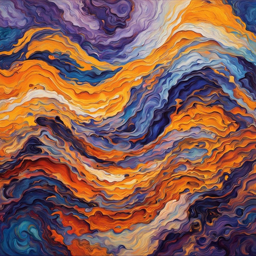 Timeless Tapestry in Vibrant Neo-Expressionist Style