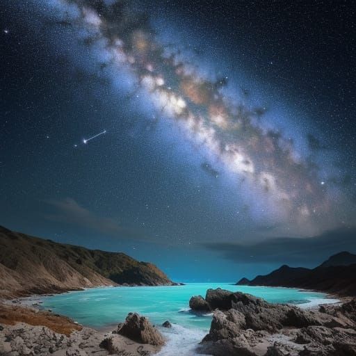 Vibrant Dreamscape of Iridescent Wonder