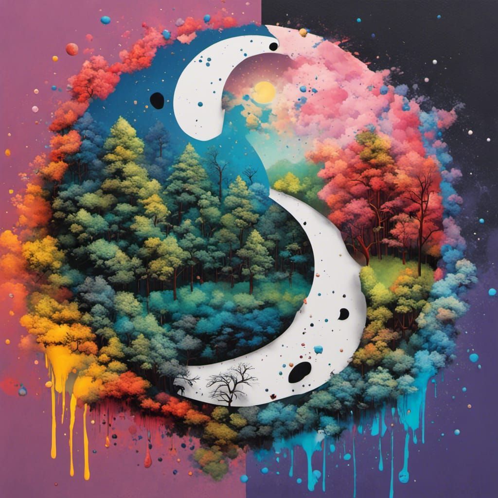 Yin Yang: Forest Moon Meets City Sun