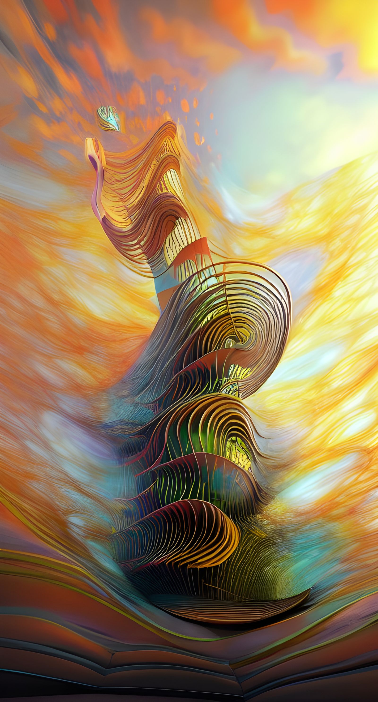 Psychedelic Translucency in Dreamy Vapor Mist