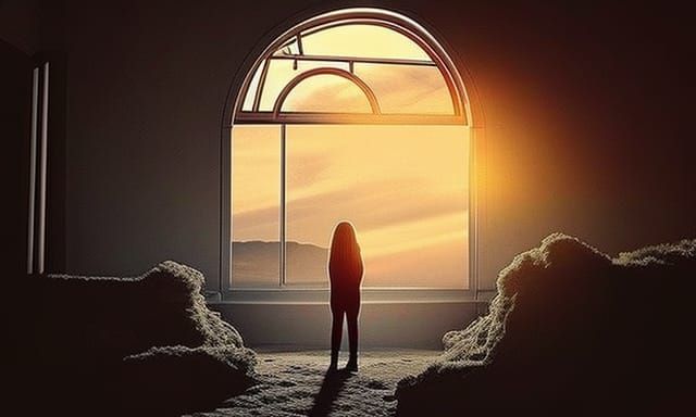 Distant Sun Glow: A Beacon of Hope