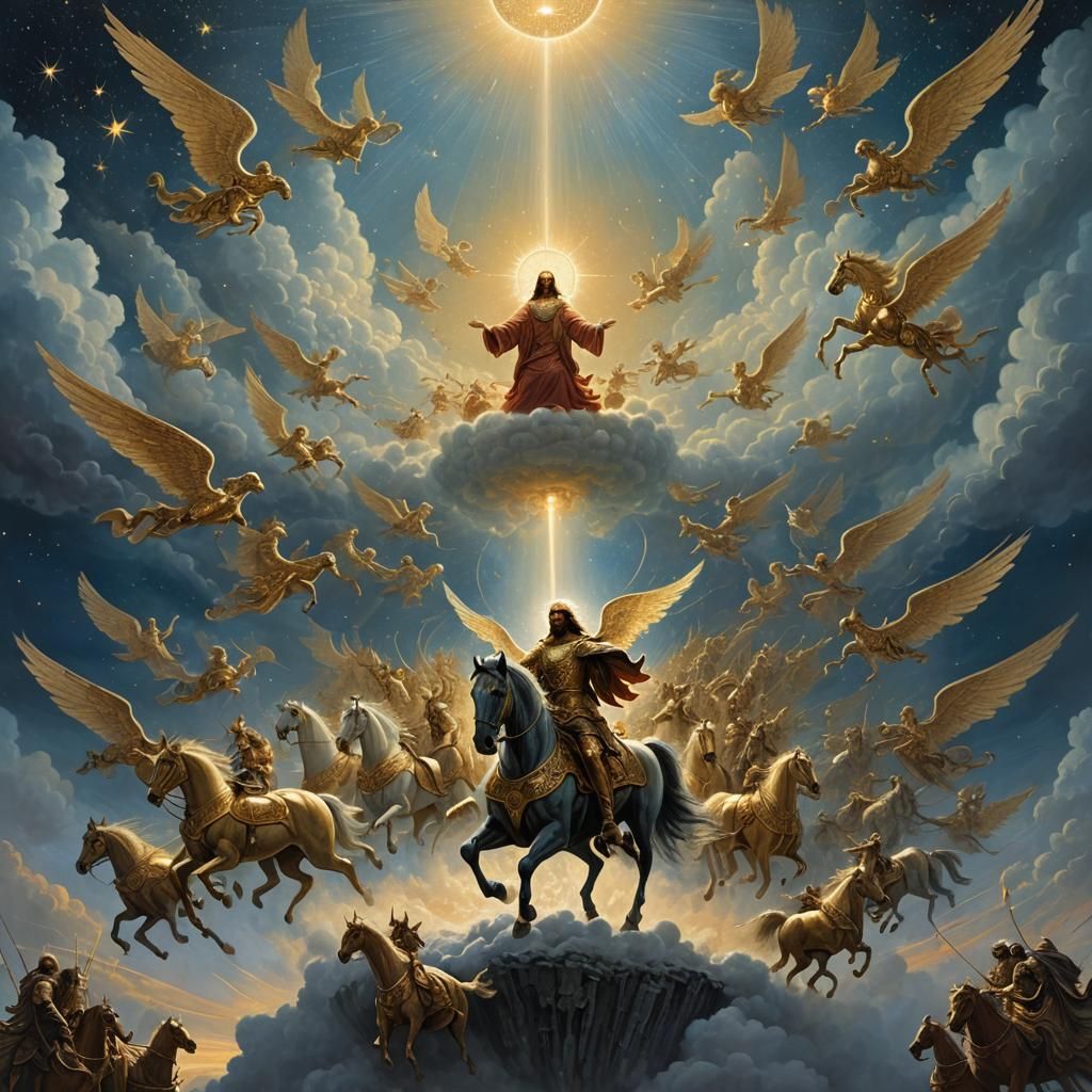 Jesus's Second Coming with Warrior Angels