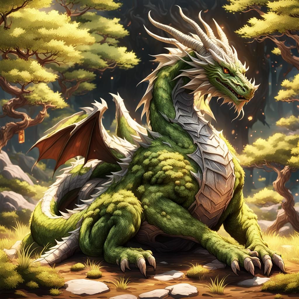 Earth Dragon in Chinese Anime Style