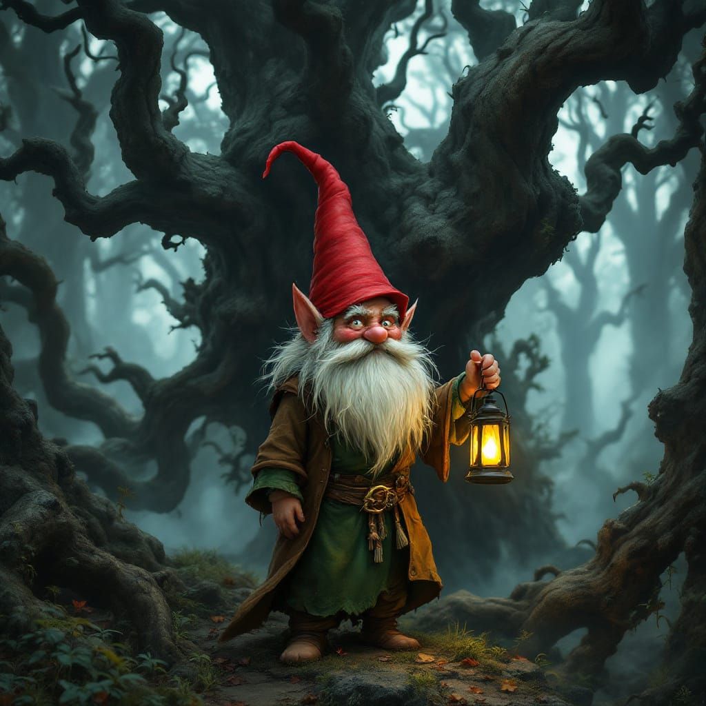 Enchanting Gnome in Mystical Black Forest