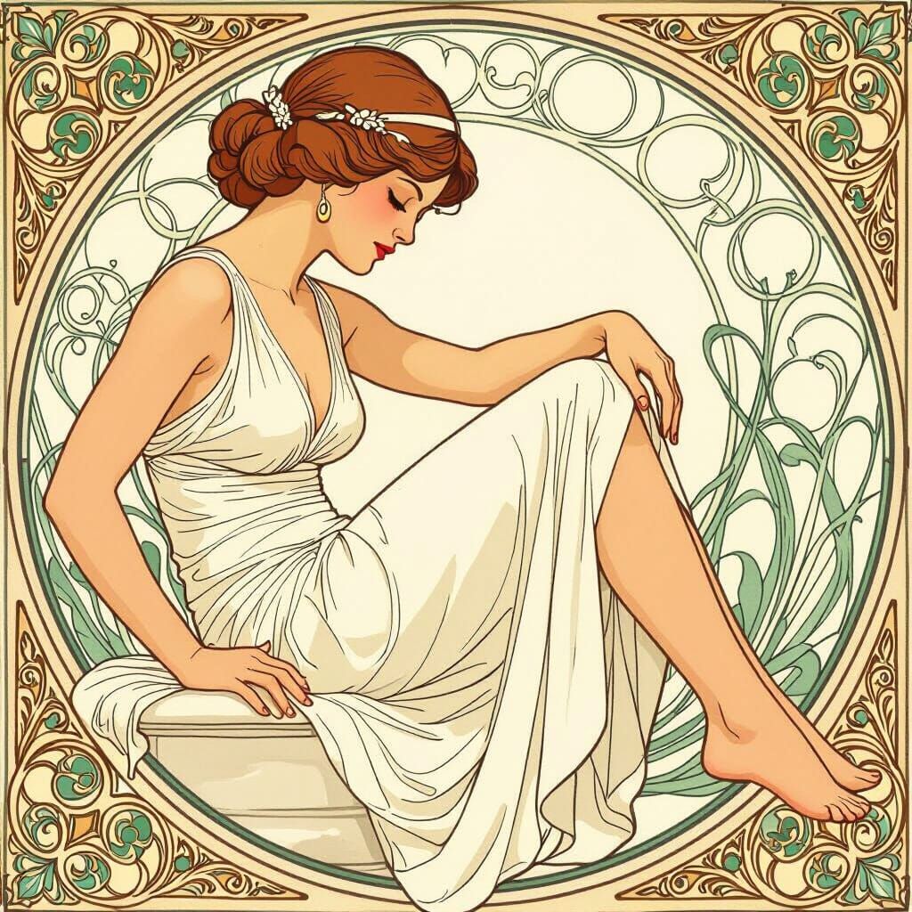 Woman's Spa Day: Art Nouveau Leg Treatment