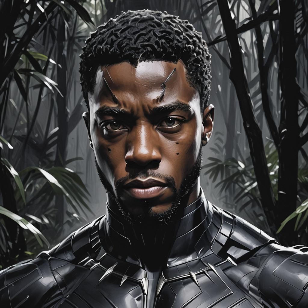 Chadwick Boseman (as Black Panther)